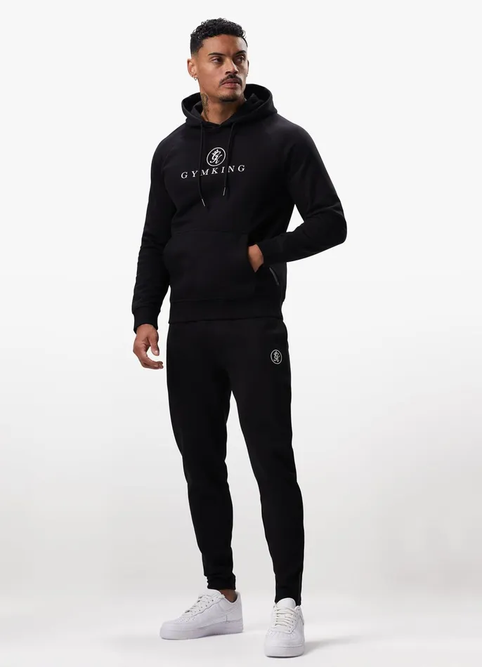 Gym King Sweatshirts and Hoodies Men Pro Logo Fleece Hood 8211 Black