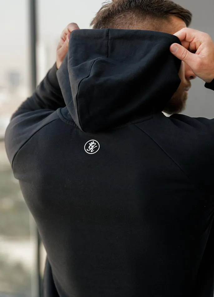 Gym King Sweatshirts and Hoodies Men Pro Logo Fleece Hood 8211 Black