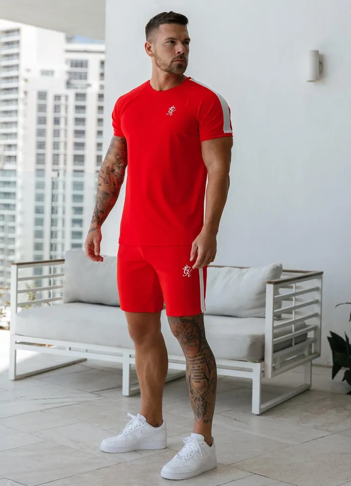Gym King TShirts Men Core Plus Poly Tee 8211 Chilli Red
