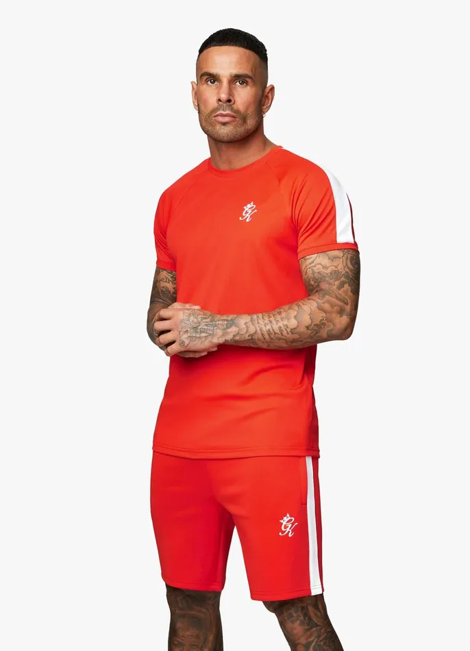 Gym King TShirts Men Core Plus Poly Tee 8211 Chilli Red