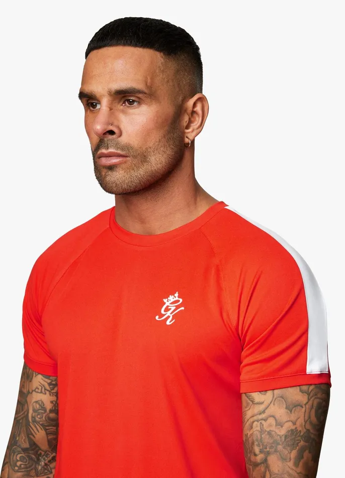 Gym King TShirts Men Core Plus Poly Tee 8211 Chilli Red