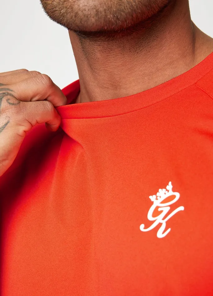 Gym King TShirts Men Core Plus Poly Tee 8211 Chilli Red