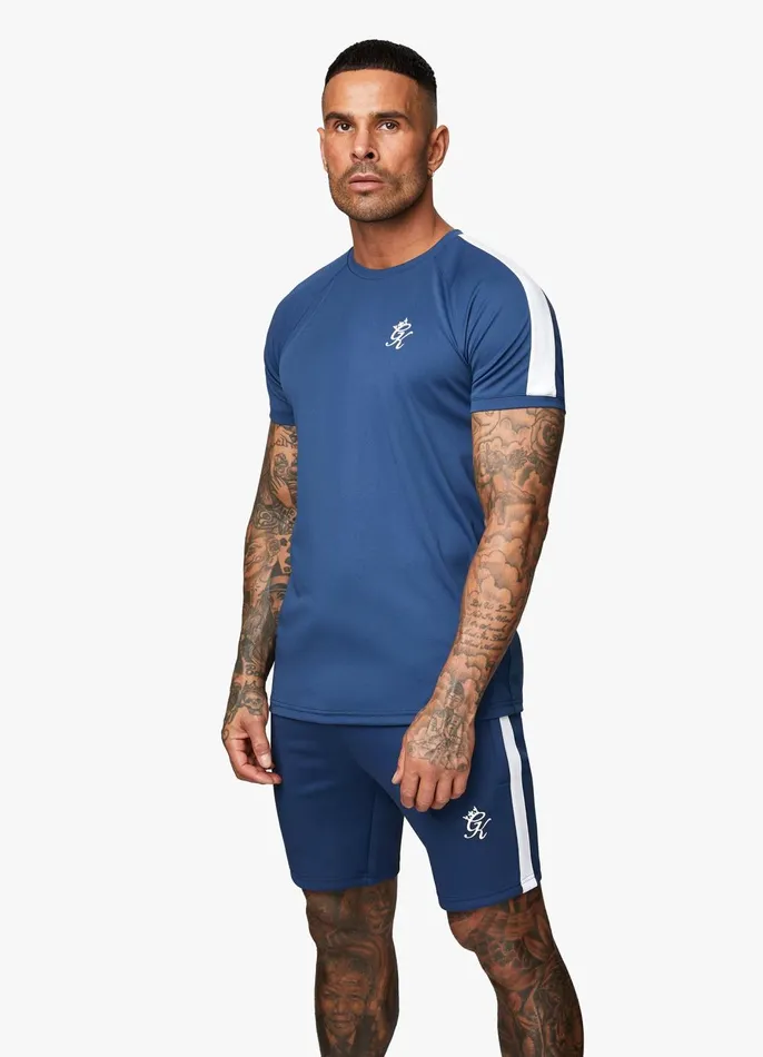 Gym King TShirts Men Core Plus Poly Tee 8211 Moonlight Blue