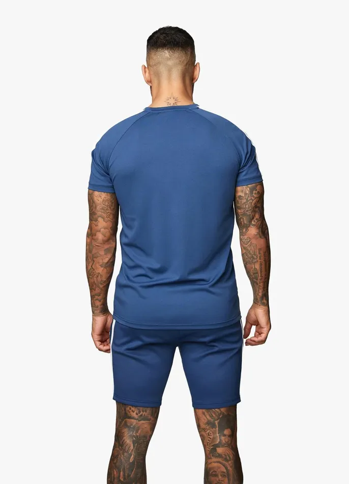 Gym King TShirts Men Core Plus Poly Tee 8211 Moonlight Blue