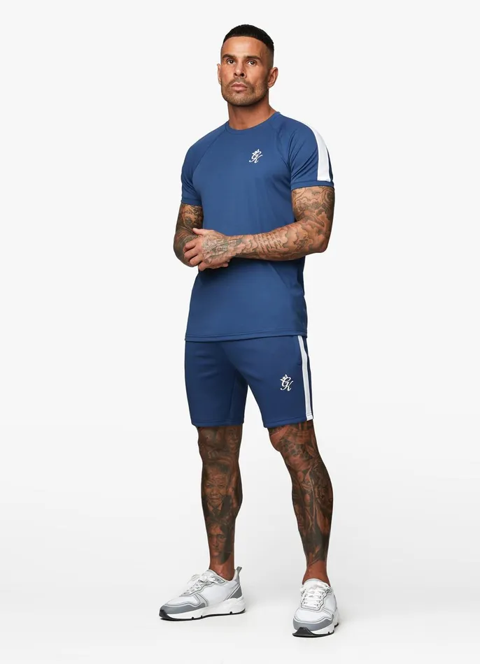 Gym King TShirts Men Core Plus Poly Tee 8211 Moonlight Blue