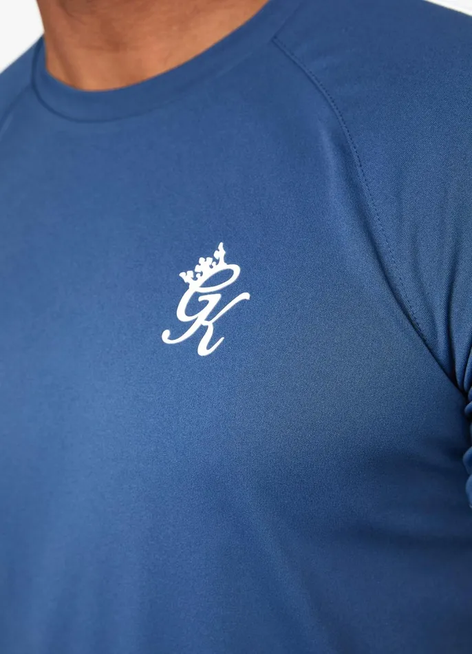 Gym King TShirts Men Core Plus Poly Tee 8211 Moonlight Blue