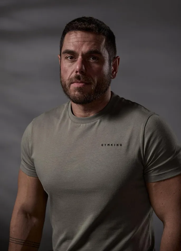 Gym King TShirts Men Discipline Tee 8211 Deep Khaki