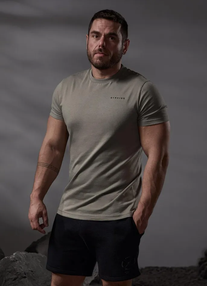 Gym King TShirts Men Discipline Tee 8211 Deep Khaki
