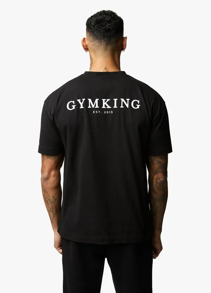 Gym King TShirts Men Established Tee 8211 Black