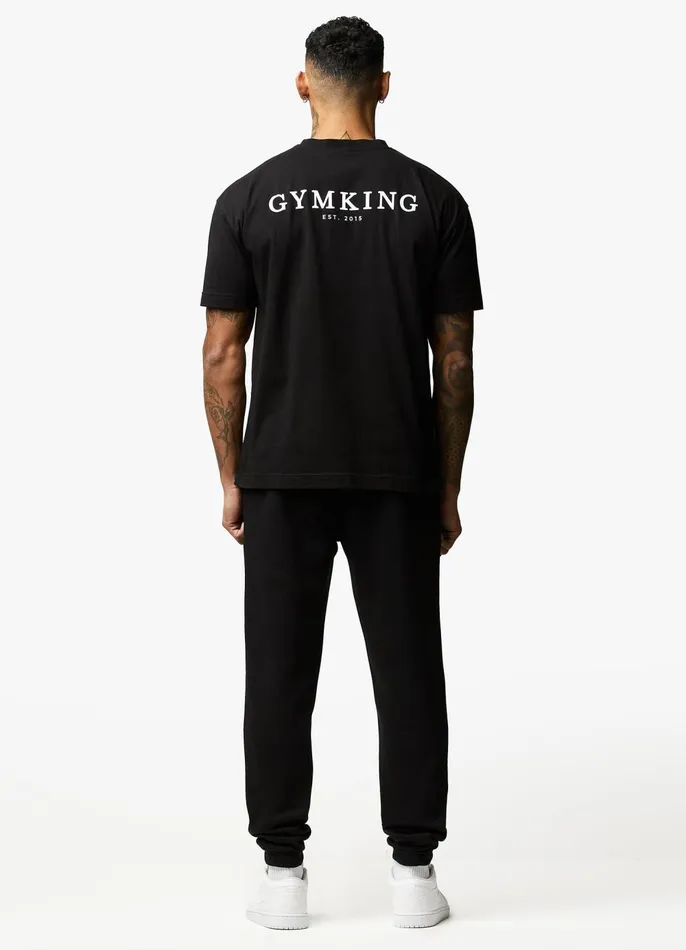 Gym King TShirts Men Established Tee 8211 Black