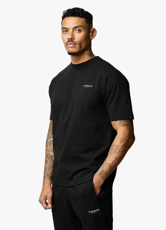 Gym King TShirts Men Established Tee 8211 Black