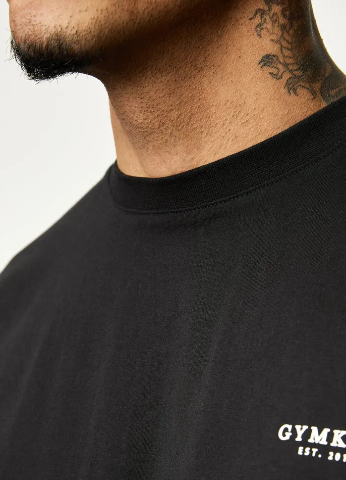 Gym King TShirts Men Established Tee 8211 Black