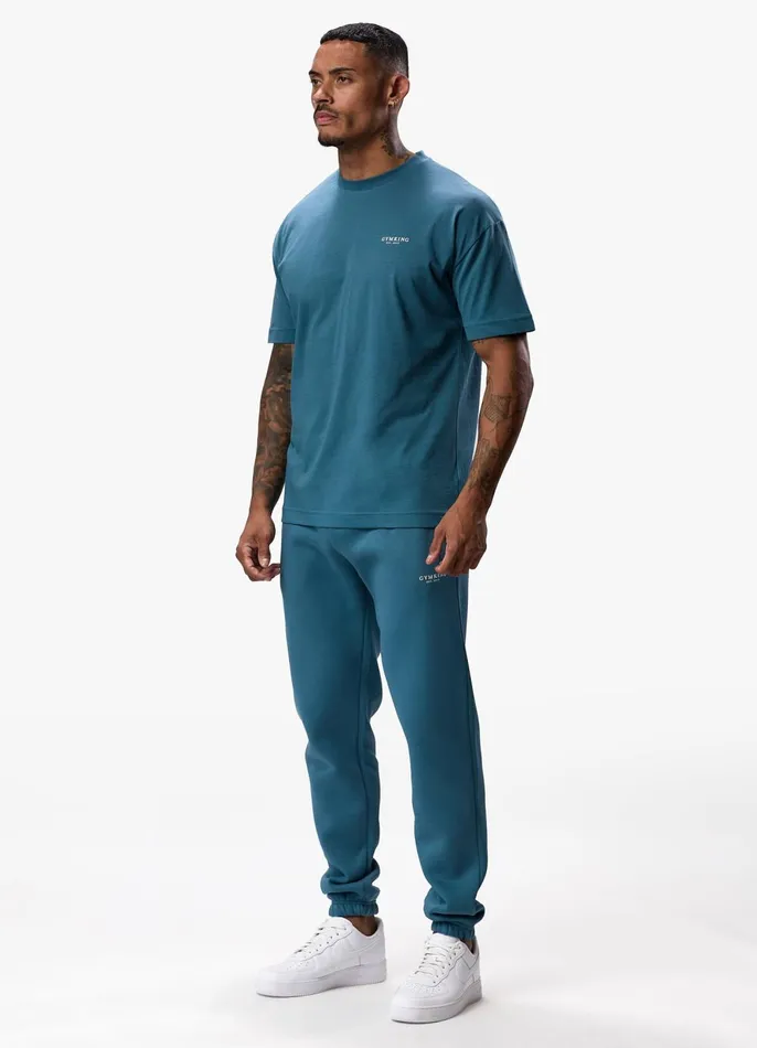 Gym King TShirts Men Established Tee 8211 Lake Blue