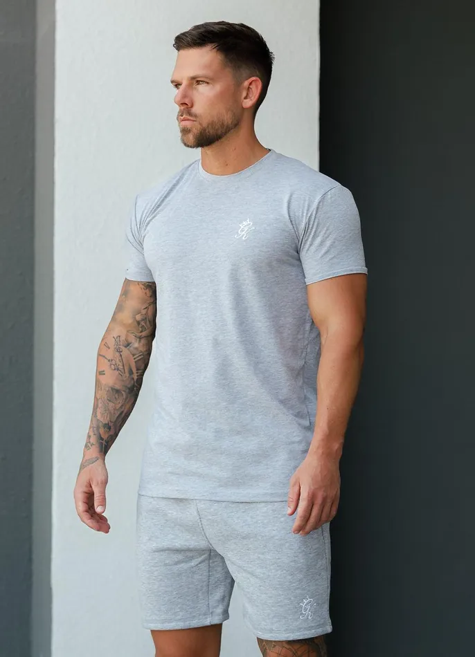 Gym King TShirts Men Fundamental Jersey Tee 8211 Grey Marl