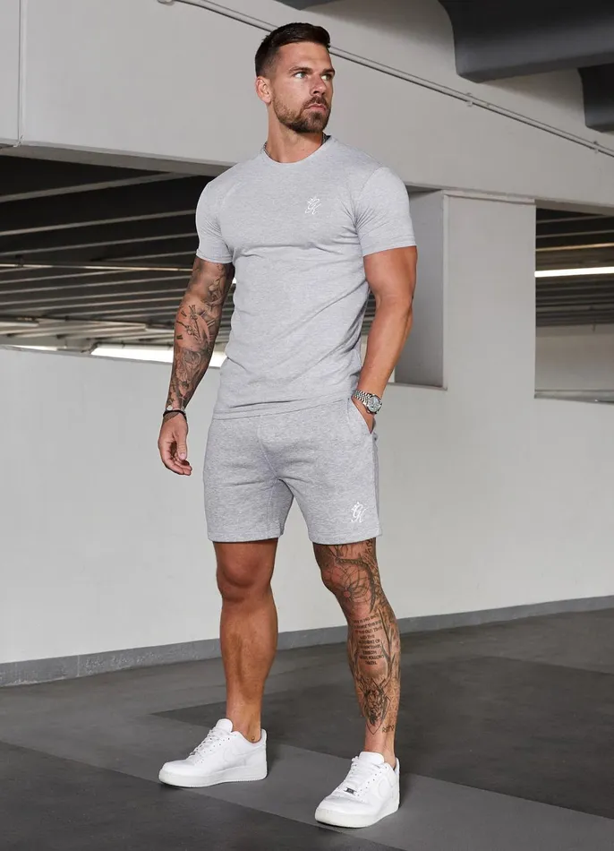 Gym King TShirts Men Fundamental Jersey Tee 8211 Grey Marl