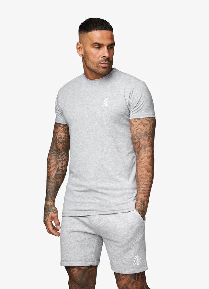 Gym King TShirts Men Fundamental Jersey Tee 8211 Grey Marl