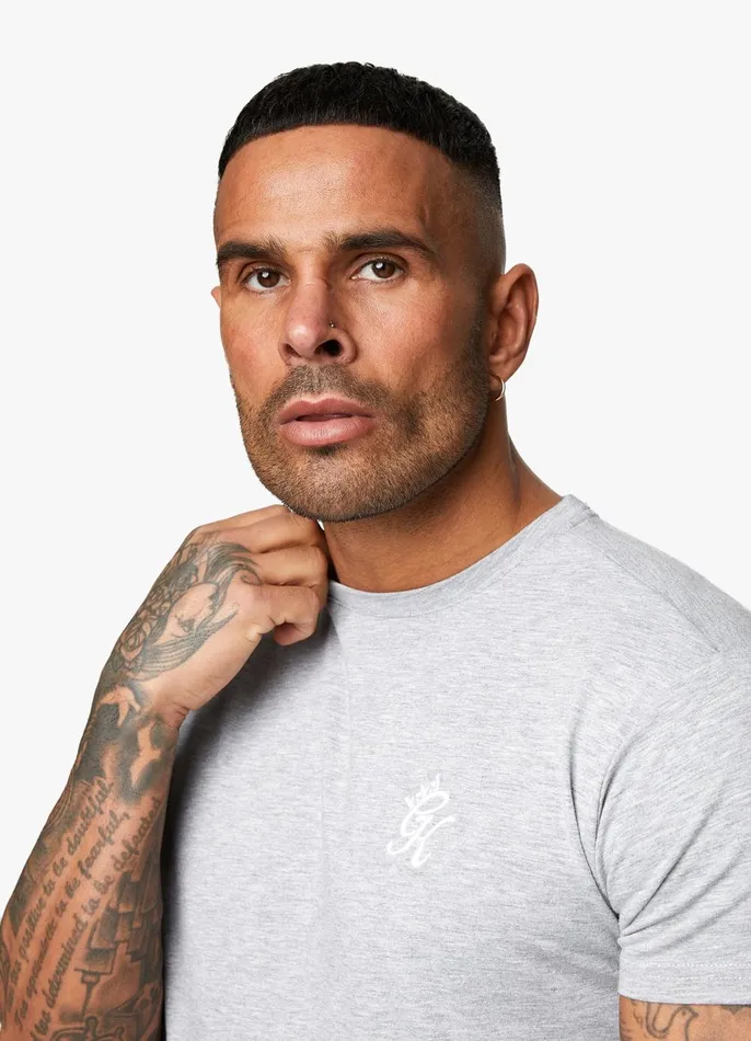 Gym King TShirts Men Fundamental Jersey Tee 8211 Grey Marl