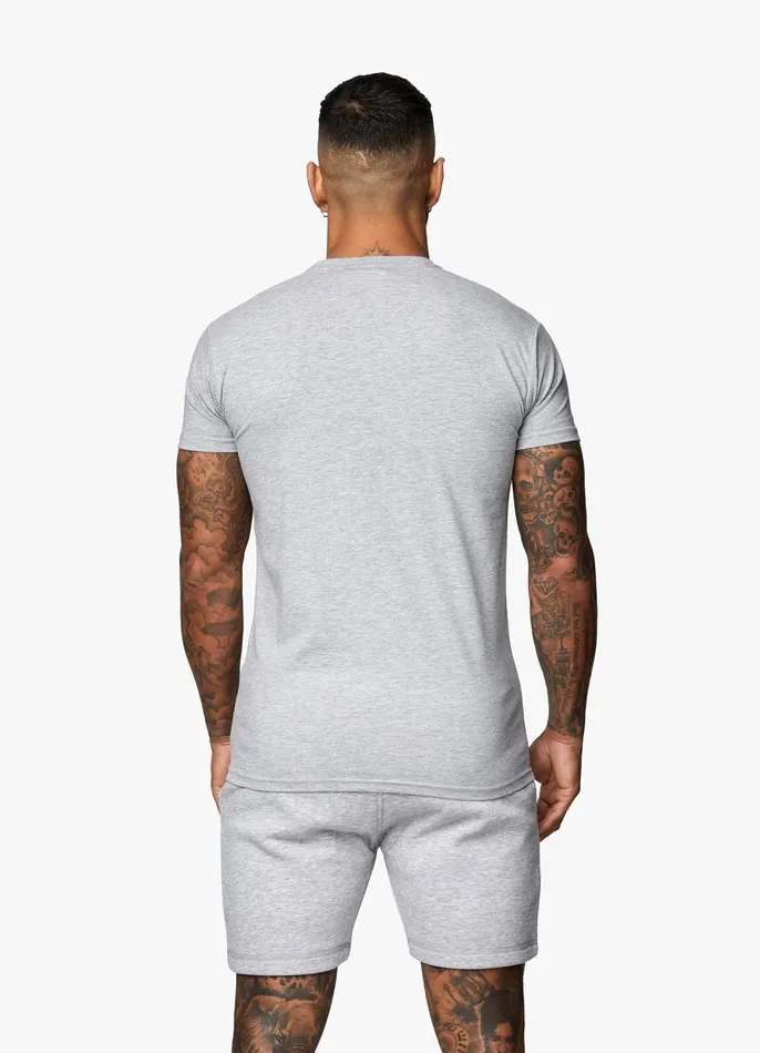 Gym King TShirts Men Fundamental Jersey Tee 8211 Grey Marl