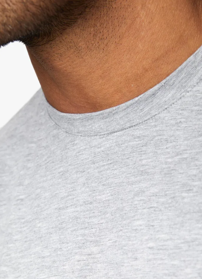 Gym King TShirts Men Fundamental Jersey Tee 8211 Grey Marl