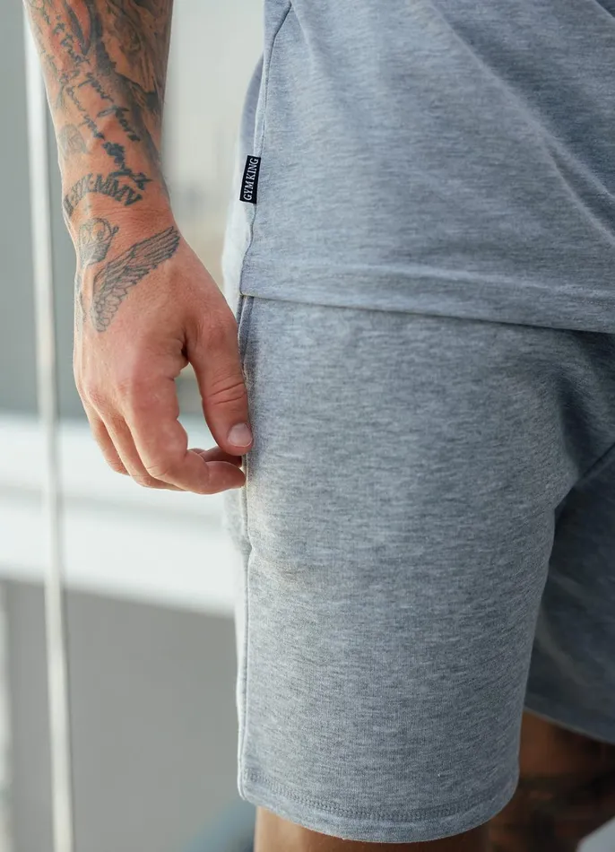 Gym King TShirts Men Fundamental Jersey Tee 8211 Grey Marl