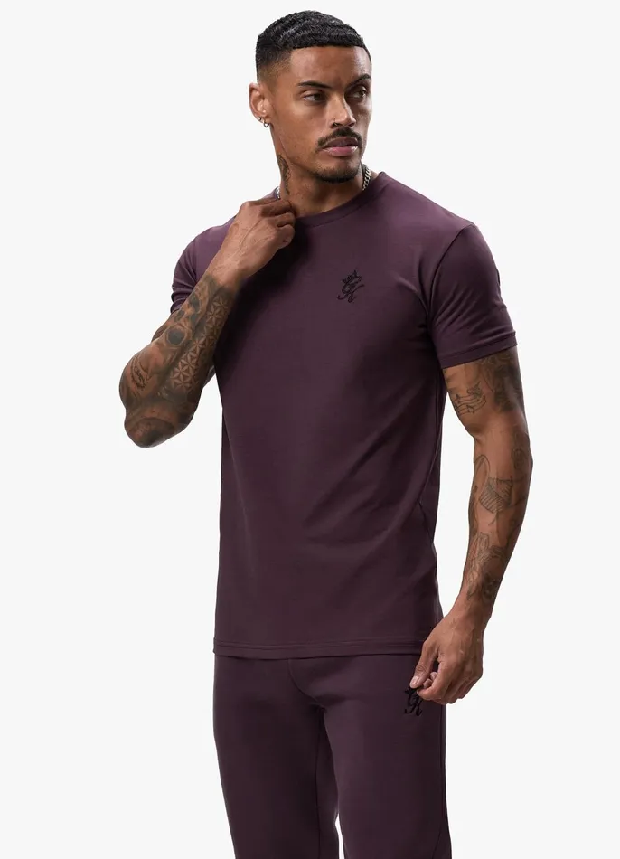 Gym King TShirts Men Fundamental Tee 8211 Deep Plum
