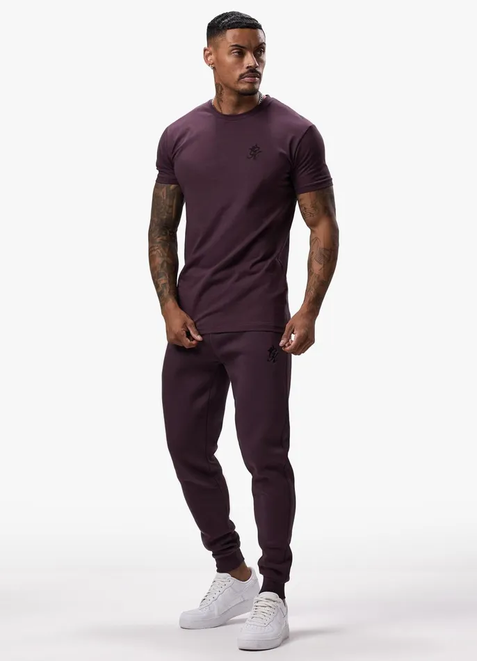 Gym King TShirts Men Fundamental Tee 8211 Deep Plum