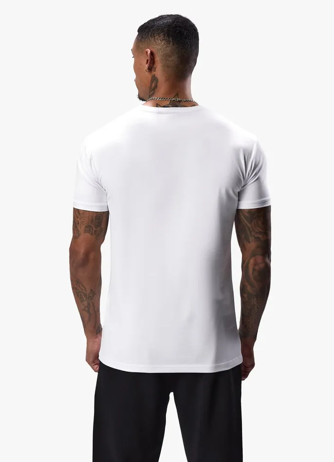 Gym King TShirts Men Linear Fundamental Tee 8211 White