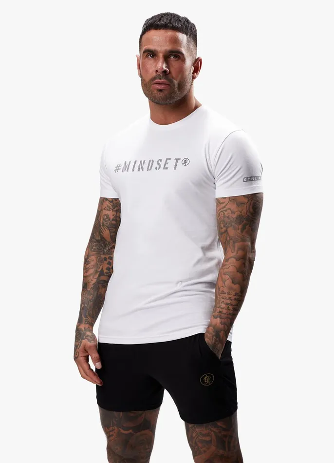 Gym King TShirts Men Mindset Jersey Tee 8211 White