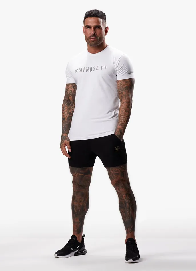 Gym King TShirts Men Mindset Jersey Tee 8211 White