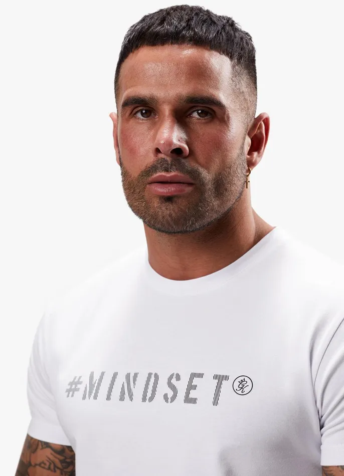 Gym King TShirts Men Mindset Jersey Tee 8211 White