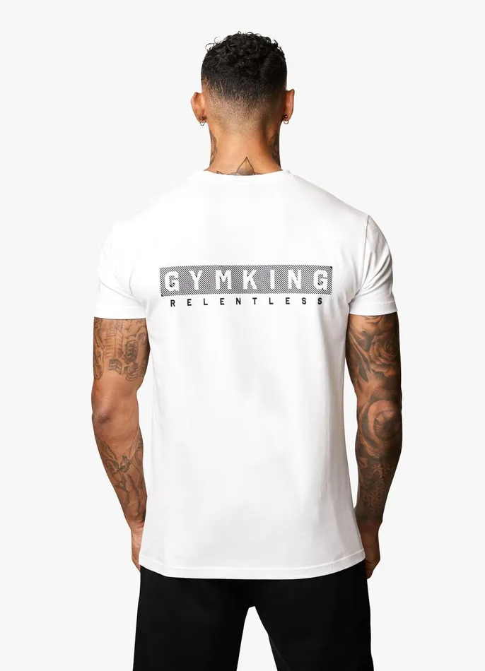 Gym King TShirts Men Relentless Tee 8211 White
