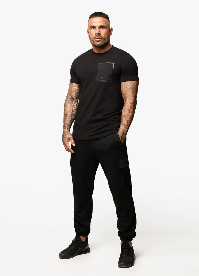 Gym King Tracksuit Bottoms Men Eclipse Cargo Pant 8211 Black