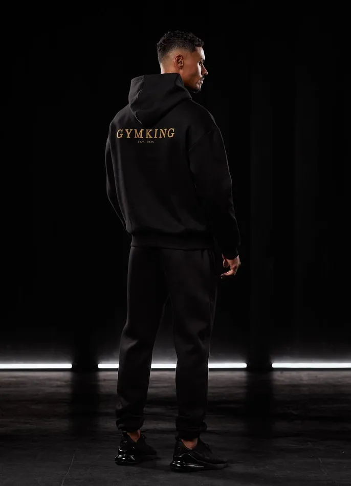 Gym King Tracksuit Bottoms Men Established Jogger 8211 BlackGold