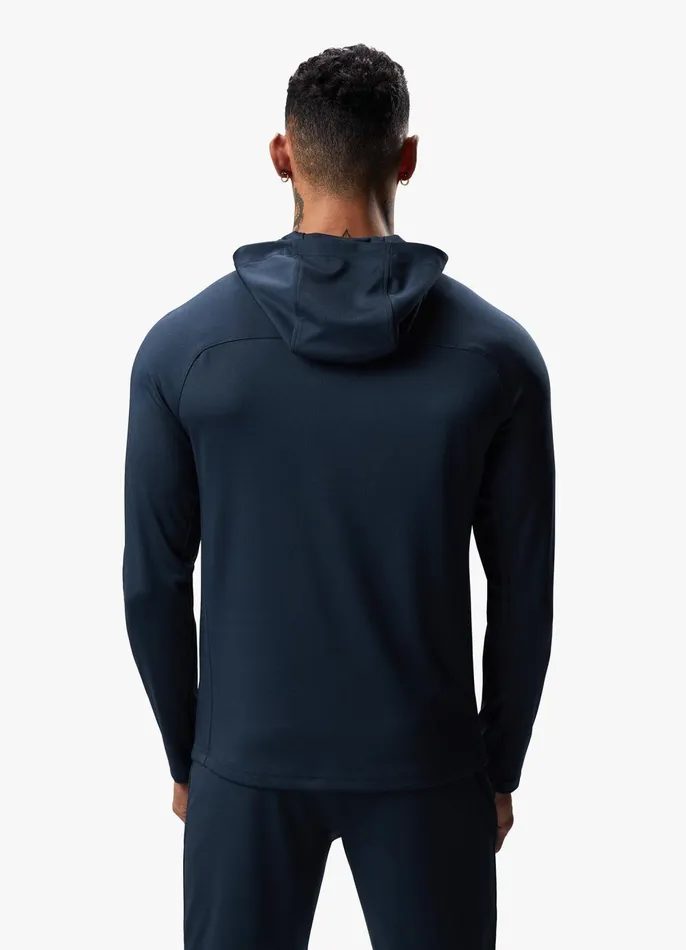 Gym King Tracksuit Tops Men 365 Lightweight Training FZ Hood 8211 Storm Blue