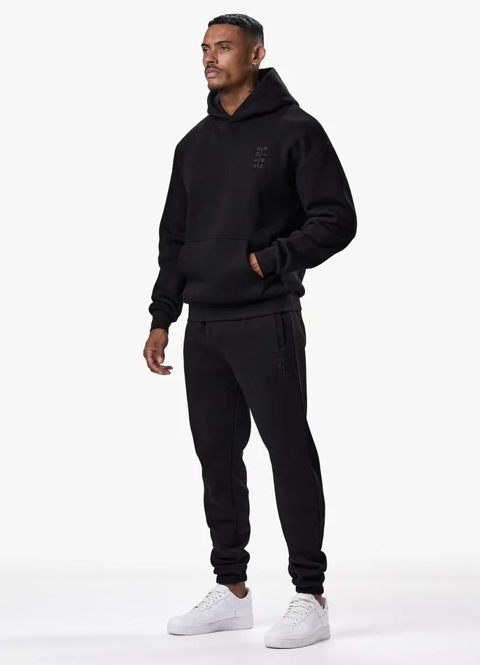 Gym King Tracksuits Men Division Hood Tracksuit 8211 Black