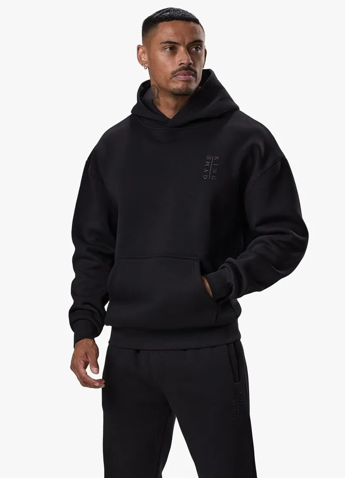 Gym King Tracksuits Men Division Hood Tracksuit 8211 Black