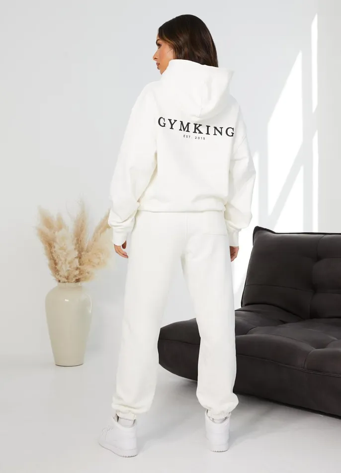 Gym King Tracksuits Women Established Relaxed Tracksuit 8211 Cream