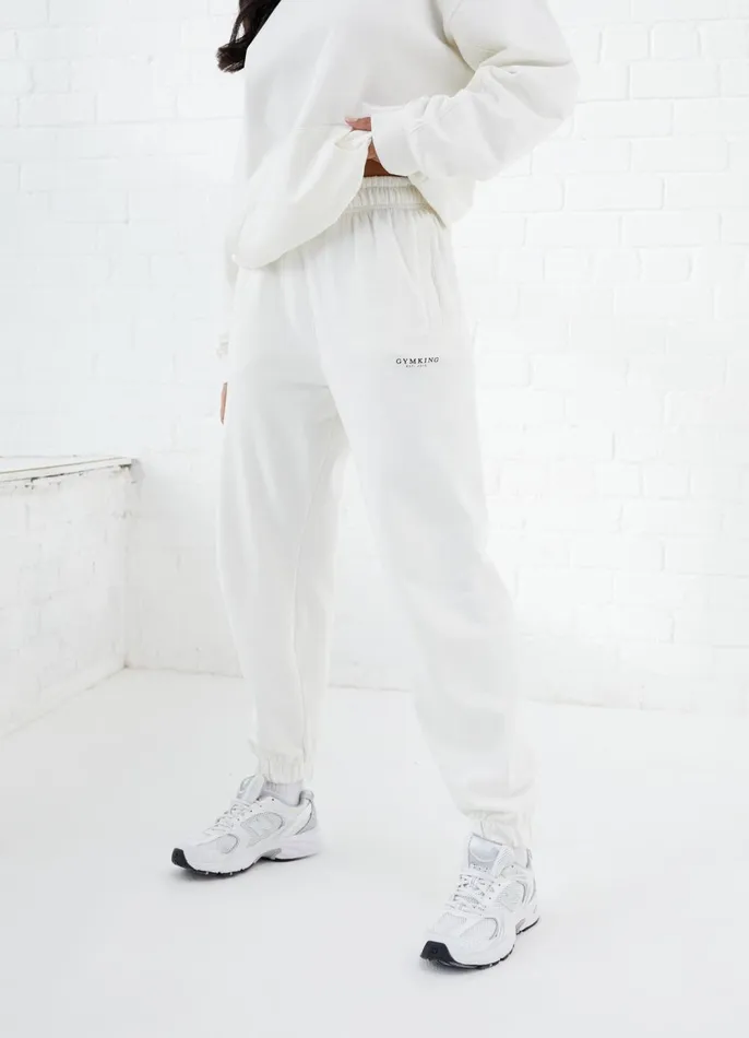 Gym King Tracksuits Women Established Relaxed Tracksuit 8211 Cream