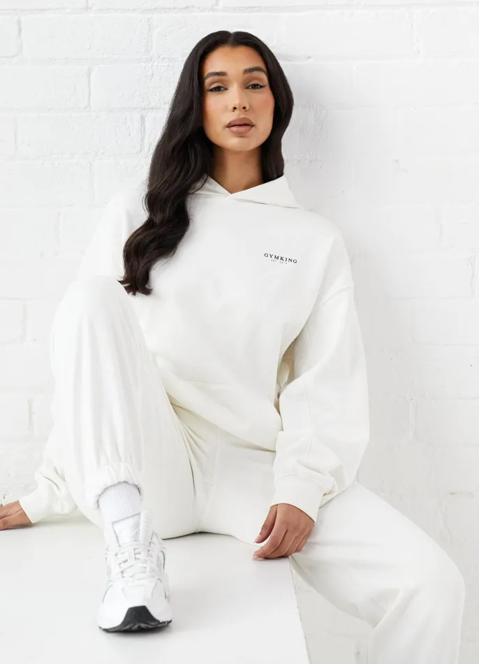 Gym King Tracksuits Women Established Relaxed Tracksuit 8211 Cream
