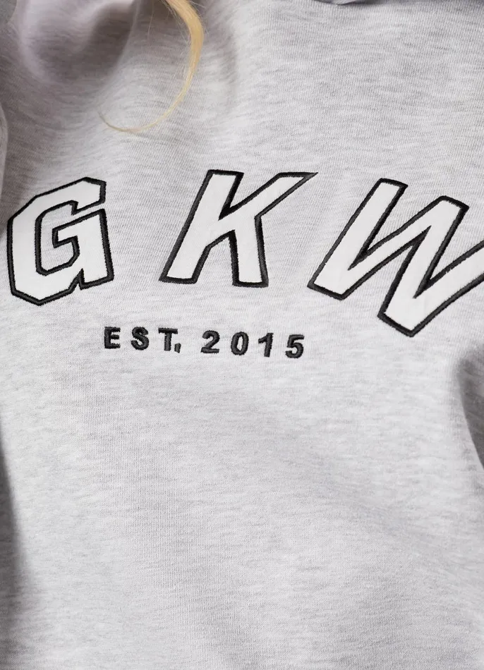 Gym King Tracksuits Women GKW Relaxed Fit Hoodie and Shorts 8211 Snow Marl