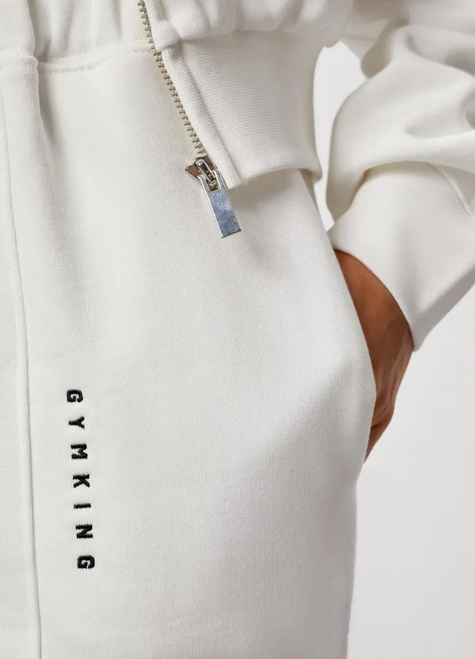 Gym King Tracksuits Women GKW Seam Detail Bomber Jacket and Jogger 8211 Cream