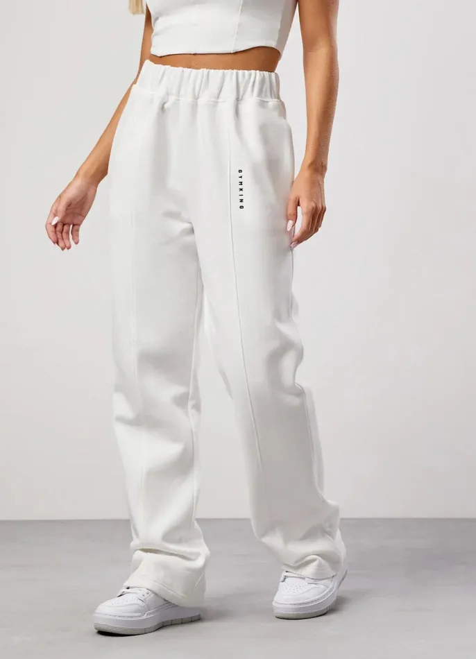 Gym King Tracksuits Women GKW Seam Detail Bomber Jacket and Jogger 8211 Cream