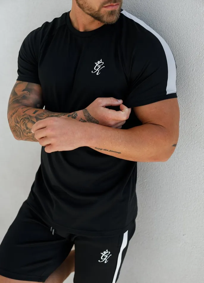 Gym King Twin Sets Men Core Plus Poly Tee 8211 Black