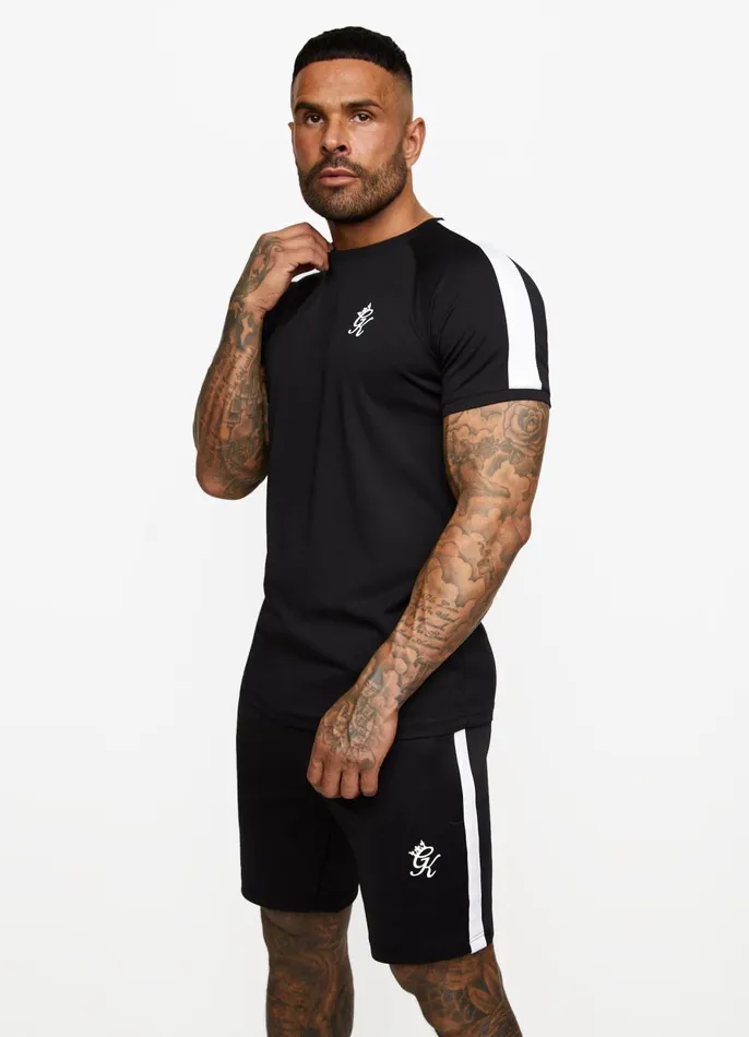 Gym King Twin Sets Men Core Plus Poly Tee 8211 Black