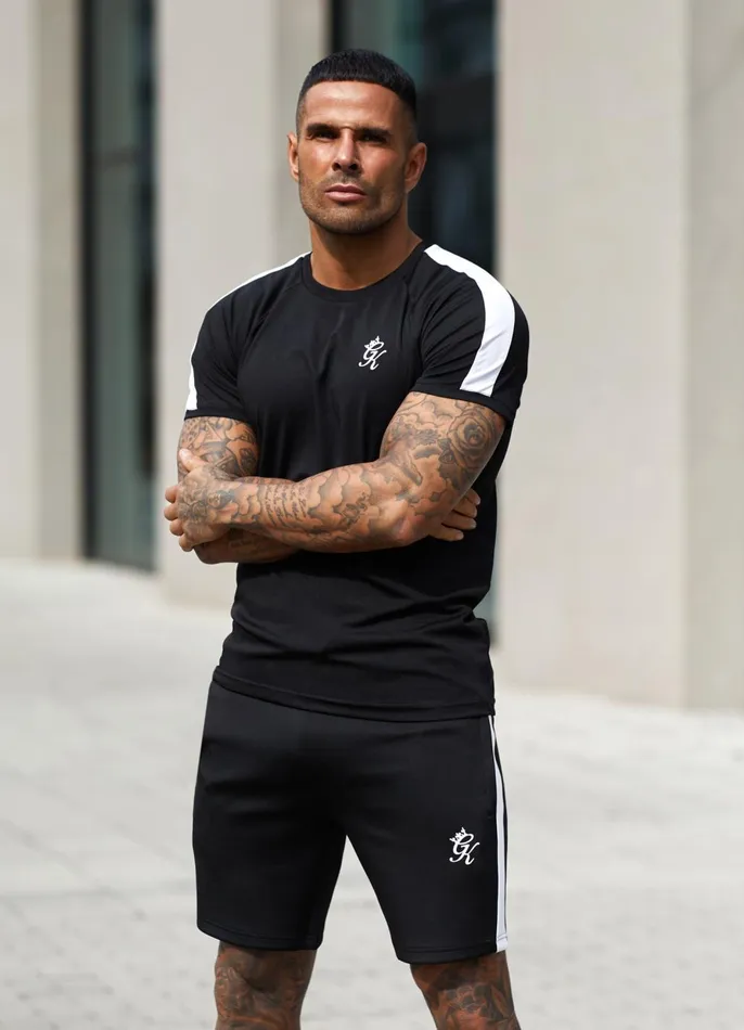 Gym King Twin Sets Men Core Plus Poly Tee 8211 Black