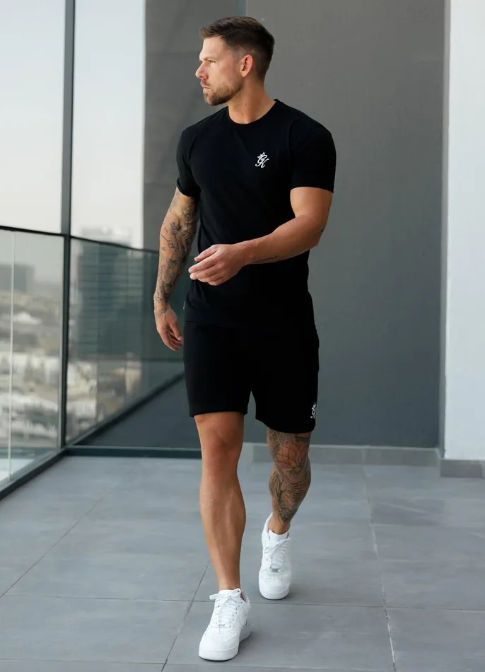 Gym King Twin Sets Men Fundamental Fleece Short 8211 Black