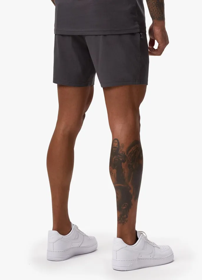 Gym King Twin Sets Men Pro Logo Jersey Short 8211 Graphite