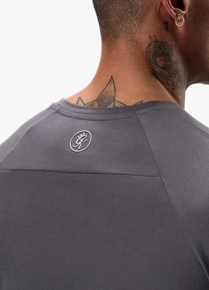 Gym King Twin Sets Men Pro Logo Jersey Tee 8211 Graphite
