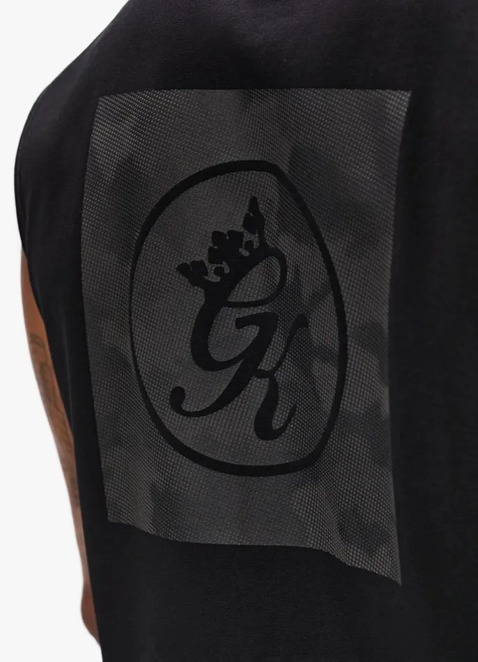 Gym King Vests Men Box Logo Jersey Vest 8211 Black