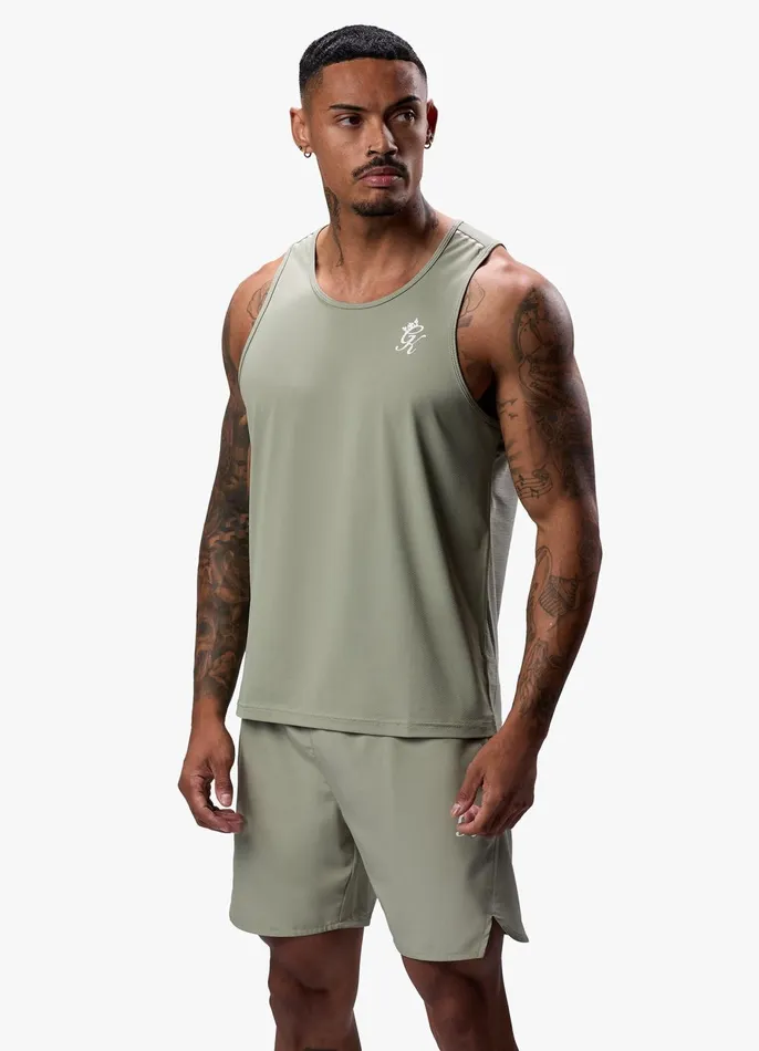 Gym King Vests Men Flex Vest 8211 Soft Khaki